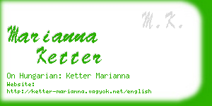 marianna ketter business card